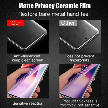 3Pcs Matte Ceramic Privacy Screen Protector for Samsung Galaxy S21 S20 S22 S23 S24 Ultra Note 20 10 S8 S9 S10 Plus Anti Spy Film - LOBI IG - SHOP