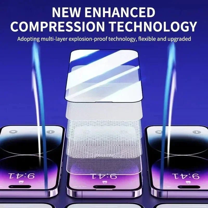 3Pcs Oleophobic Coating Dust Free Easy Installation Screen Protector for IPhone 13 11 12 14 15 Pro Max Mini XR 16 15 Plus Glass - LOBI IG - SHOP