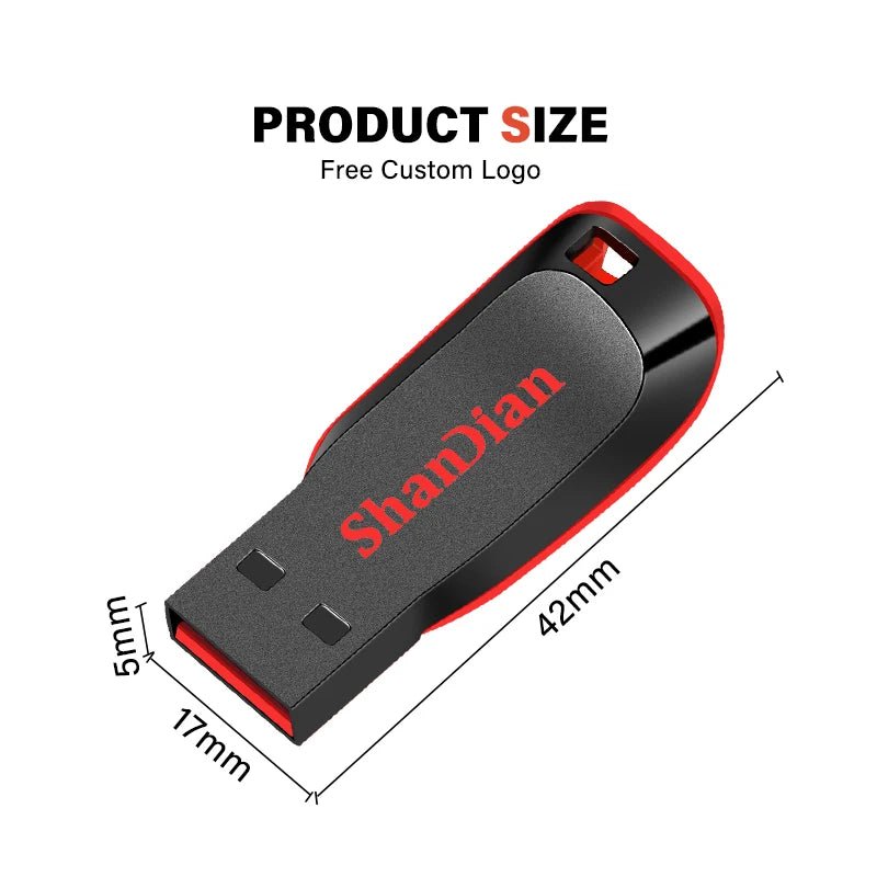 High - capacity speed USB Flash Drives 2.0 128GB 64GB Black Free Keychain Pen Drive 32GB Storage Memory Stick Mini Business Gift - LOBI IG - SHOP