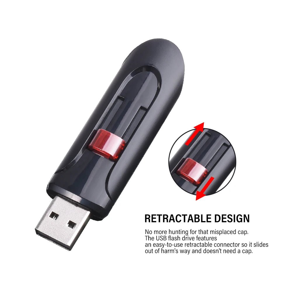 High - capacity speed USB Flash Drives 2.0 128GB 64GB Black Free Keychain Pen Drive 32GB Storage Memory Stick Mini Business Gift - LOBI IG - SHOP