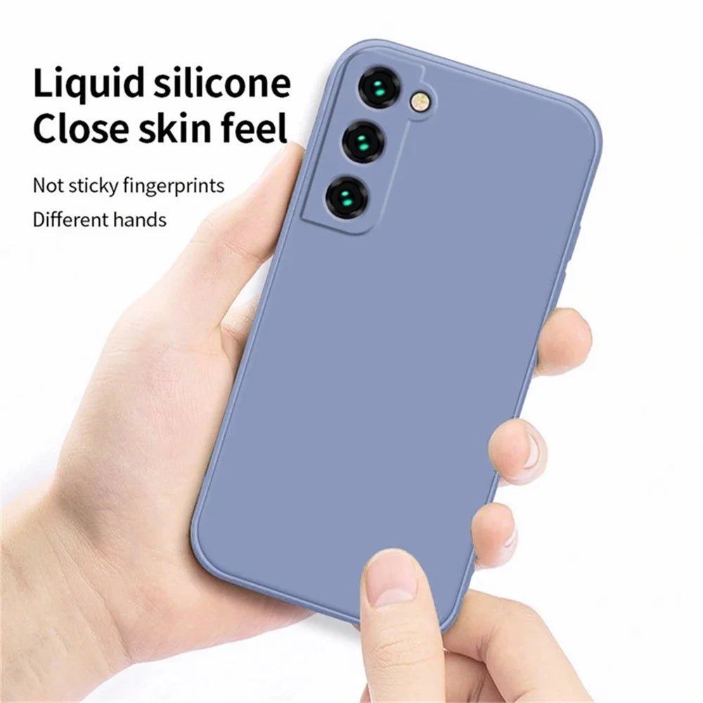luxury Liquid Silicone Case for Samsung S24 Galaxy S20 S21 S22 S23 FE Plus Note10 20 A52 A31 A41 A71 A51 A72 A70 A50 Coque - LOBI IG - SHOP