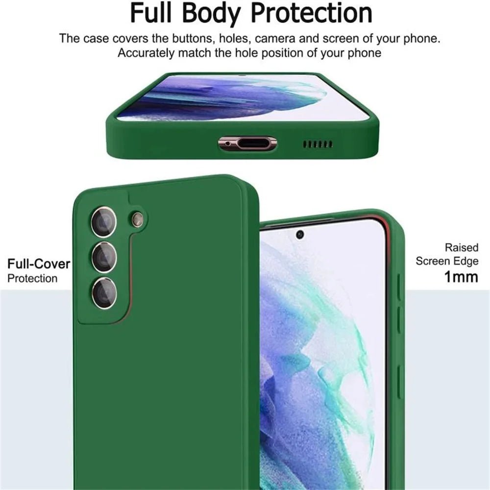 luxury Liquid Silicone Case for Samsung S24 Galaxy S20 S21 S22 S23 FE Plus Note10 20 A52 A31 A41 A71 A51 A72 A70 A50 Coque - LOBI IG - SHOP