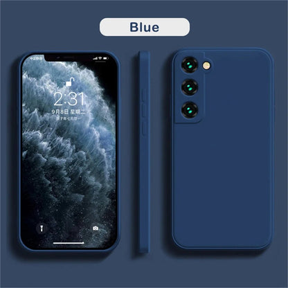 luxury Liquid Silicone Case for Samsung S24 Galaxy S20 S21 S22 S23 FE Plus Note10 20 A52 A31 A41 A71 A51 A72 A70 A50 Coque - LOBI IG - SHOP