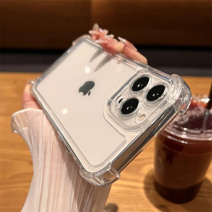 Luxury Shockproof Transparent Case For iPhone 15 14 13 12 11 Pro Max X Xs XR Max 7 8 Plus Bumper Cases Cover - LOBI IG - SHOP