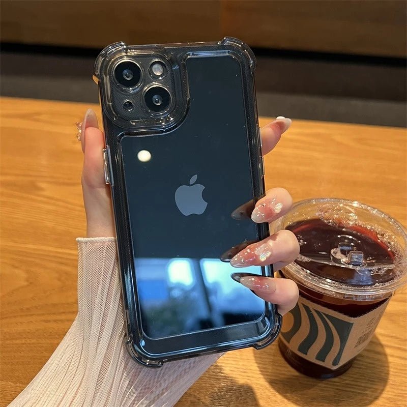 Luxury Shockproof Transparent Case For iPhone 15 14 13 12 11 Pro Max X Xs XR Max 7 8 Plus Bumper Cases Cover - LOBI IG - SHOP
