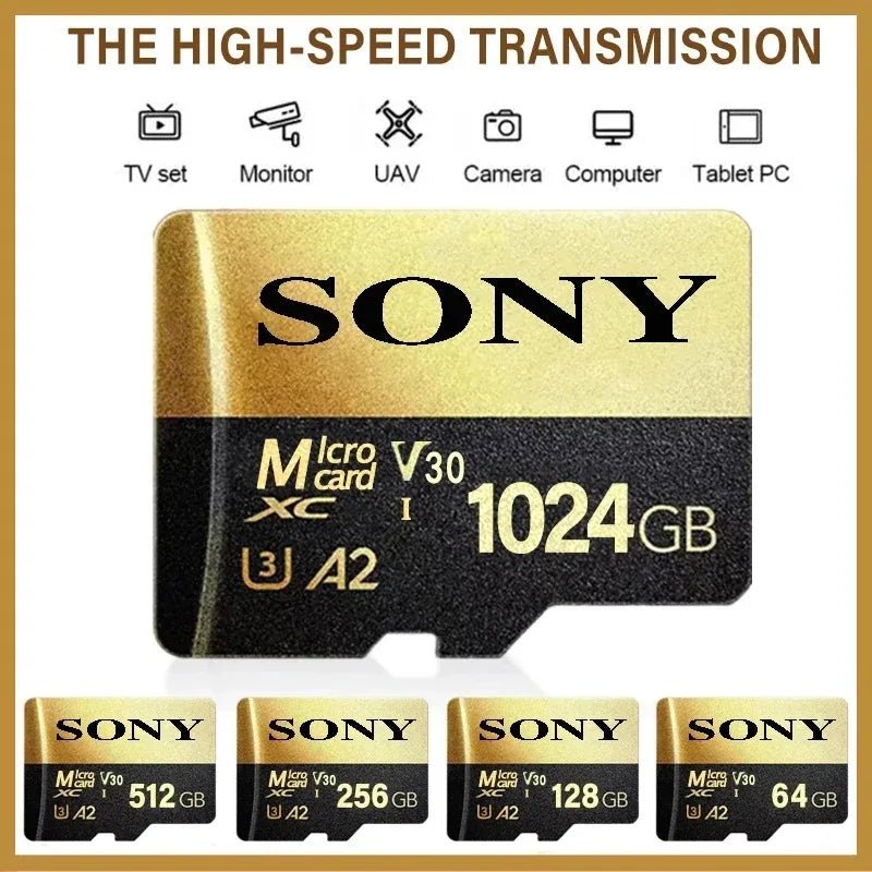 SONY Micro SD TF Card Mini 1TB Memory Card Class 128GB 256GB High Speed Cartao De Memoria Flash Memory TF Mecard C10 For Xiao Mi - LOBI IG - SHOP