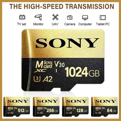 SONY Micro SD TF Card Mini 1TB Memory Card Class 128GB 256GB High Speed Cartao De Memoria Flash Memory TF Mecard C10 For Xiao Mi - LOBI IG - SHOP