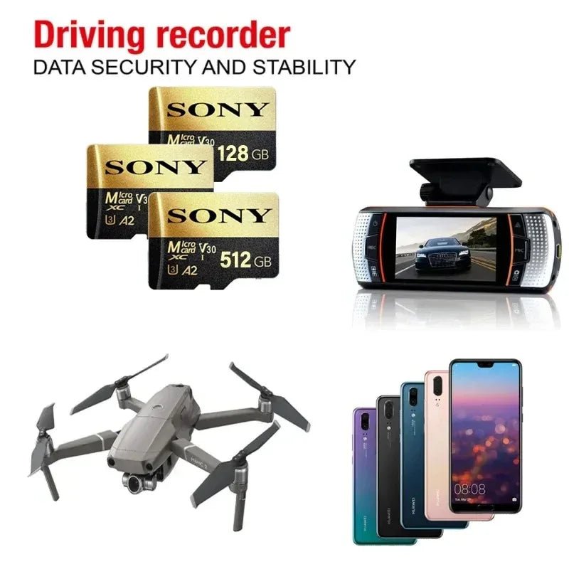 SONY Micro SD TF Card Mini 1TB Memory Card Class 128GB 256GB High Speed Cartao De Memoria Flash Memory TF Mecard C10 For Xiao Mi - LOBI IG - SHOP